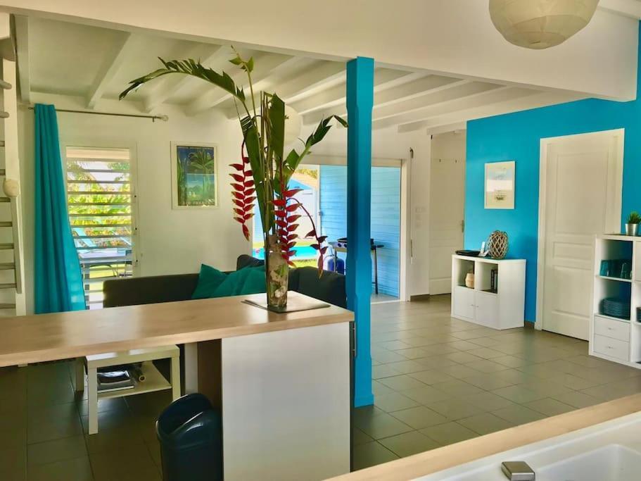 Villa Ti Bleu Caraibes 8 Personnes A St Francois Saint-Francois  Exteriör bild