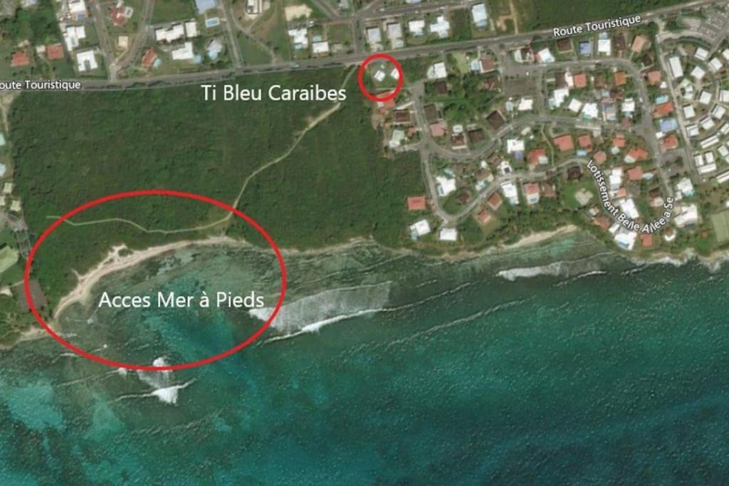 Villa Ti Bleu Caraibes 8 Personnes A St Francois Saint-Francois  Exteriör bild