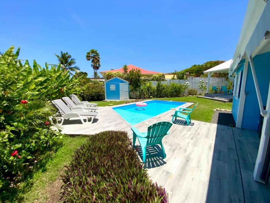 Villa Ti Bleu Caraibes 8 Personnes A St Francois Saint-Francois  Exteriör bild